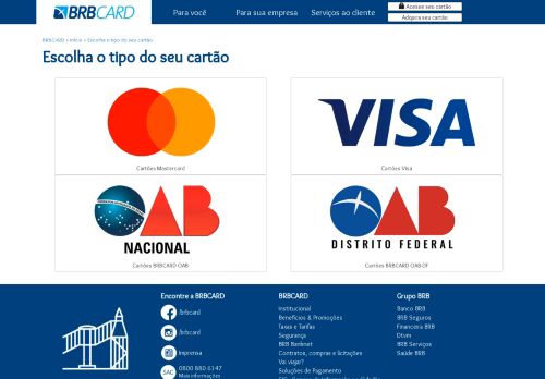 
                            6. Solicitação de cartão - brbcard