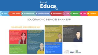 
                            3. SOLICITANDO O SEU ACESSO AO SIAP - Portal Educa - Seduce