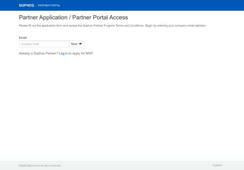 
                            2. Solicitud de acceso al portal para partners - Channel ... - Sophos