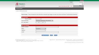 
                            6. Solicitud de acceso - Portal Comercial de PEMEX ...