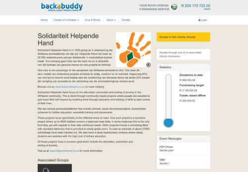 
                            11. Solidariteit Helpende Hand | Charity - Profile | BackaBuddy