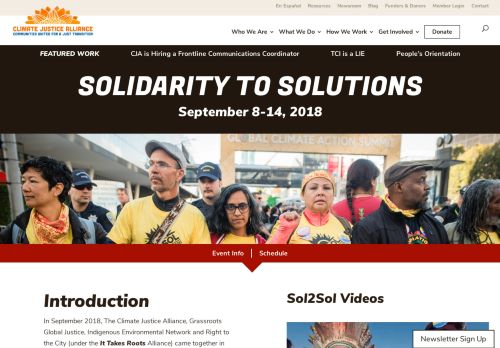 
                            13. Solidarity to Solutions - Climate Justice Alliance