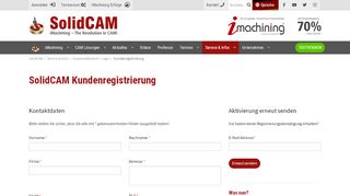 
                            2. SolidCAM CAM Software: Kundenregistrierung
