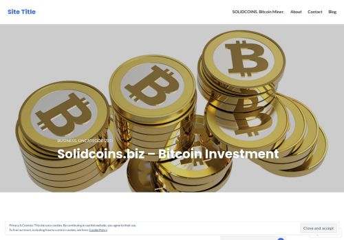
                            2. Solidcoins.biz – Bitcoin Investment – Site Title