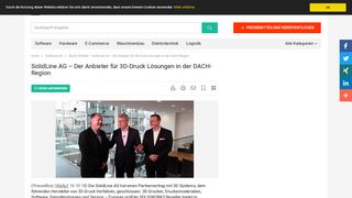 
                            10. SolidLine AG – Der Anbieter für 3D-Druck Lösungen in der DACH ...