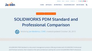 
                            8. SOLIDWORKS PDM Standard and Professional Comparison