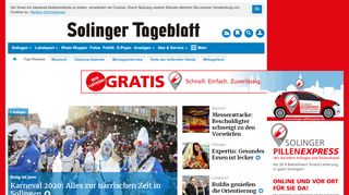 
                            9. Solinger Tageblatt: Homepage