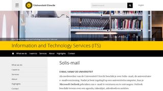 
                            1. Solis-mail - Information and Technology Services (ITS) - Universiteit ...