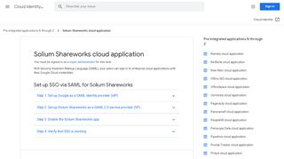
                            12. Solium Shareworks cloud application - Cloud Identity Help