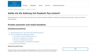 
                            7. Sollte ich die Zahlung mit Payback Pay nutzen? | Bezahlen.de
