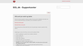 
                            13. SOLmail på mobil og tablet – SOL.dk - Supportcenter
