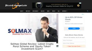 
                            10. Solmax Global Review: Latest Crypto Ponzi Scheme and 'Equity ...