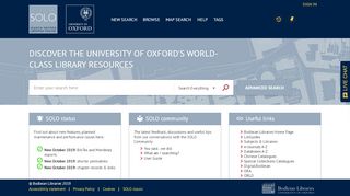
                            4. SOLO (Oxford) - University of Oxford