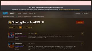 
                            12. Soloing Rares in ARGUS? - World of Warcraft Forums - Blizzard ...
