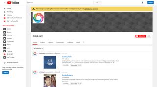 
                            5. SoloLearn - YouTube