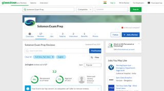 
                            13. Solomon Exam Prep Reviews | Glassdoor.co.in