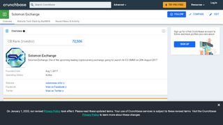 
                            1. Solomon Exchange | Crunchbase