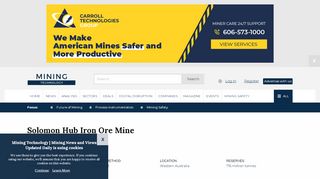 
                            9. Solomon Hub Iron Ore Mine - Mining Technology | Mining News and ...