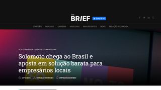 
                            5. Solomoto chega ao Brasil e aposta em solução barata para ... - The Brief