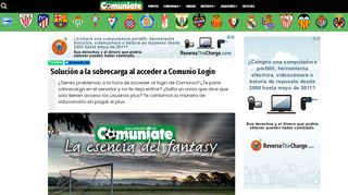 
                            7. Solución a la sobrecarga al acceder a Comunio Login - Comuniate.com