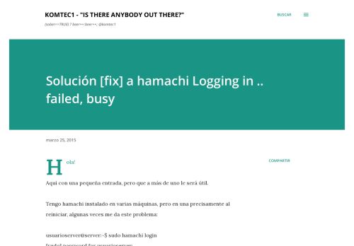 
                            6. Solución [fix] a hamachi Logging in .. failed, busy - Komtec1