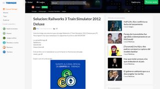 
                            8. Solucion: Railworks 3 Train Simulator 2012 Deluxe - Jue... en Taringa!