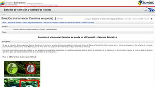 
                            10. Solución si al arrancar Canaima se queda en el Pymouth - Canaima ...