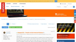 
                            11. Solucionado: Ideapad 320 - Travado na tela inicial do Windows ...