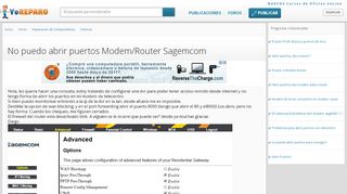 
                            13. Solucionado: No puedo abrir puertos Modem/Router Sagemcom ...