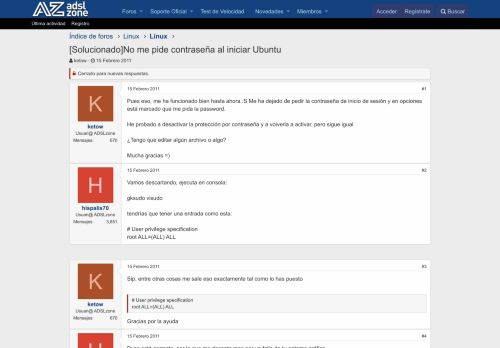 
                            11. [Solucionado]No me pide contraseña al iniciar Ubuntu | Linux | Foros ...