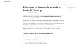 
                            4. Solucionar problemas de entrada no Power BI Desktop - Power BI ...