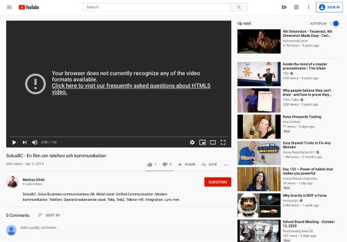 
                            9. SolusBC - En film om telefoni och kommunikation - YouTube