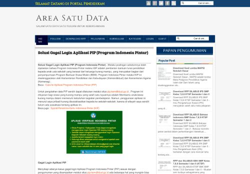 
                            7. Solusi Gagal Login Aplikasi PIP (Program Indonesia Pintar) - Area ...