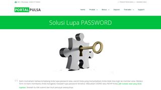 
                            13. Solusi Lupa Password Agen Pulsa Murah - Portalpulsa.com