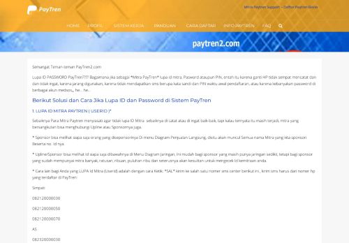 
                            10. Solusi Lupa User ID, Username. password PAYTREN2 | Daftar ...