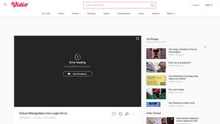 
                            6. Solusi Mengatasi Line Login Error - Vidio.com