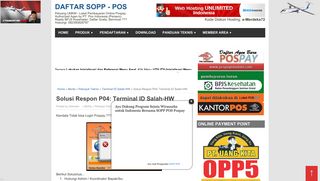 
                            11. Solusi Respon P04: Terminal ID Salah-HW | DAFTAR SOPP - POS