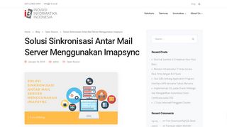 
                            12. Solusi Sinkronisasi antar Mail Server menggunakan Imapsync