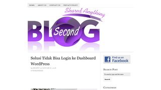 
                            7. Solusi Tidak Bisa Login ke Dashboard WordPress - Blog Second