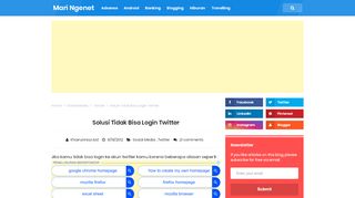 
                            8. Solusi Tidak Bisa Login Twitter - Mari Ngenet