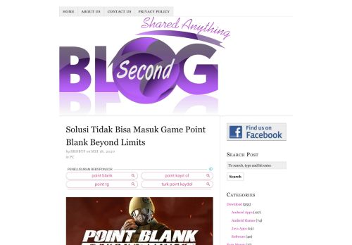 
                            1. Solusi Tidak Bisa Masuk Game Point Blank Garena - Blog Second