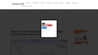 
                            12. Solusi untuk pesan error ketika login pada Winbox Mikrotik | Labkom ...