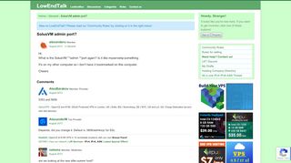 
                            8. SolusVM admin port? — LowEndTalk