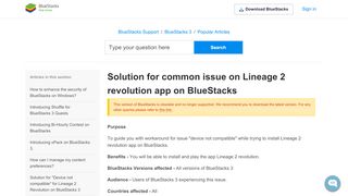 
                            9. Solution for common issue on Lineage 2 revolution app on BlueStacks ...