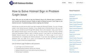 
                            13. Solution Hotmail Sign in Problem /Login issue 1-833-410-5666 How ...