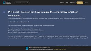 
                            2. [SOLUTION] PHP: shell_exec ssh but how to make the script allow ...