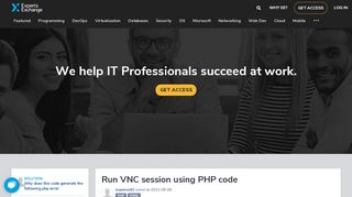 
                            2. [SOLUTION] Run VNC session using PHP code - Experts Exchange