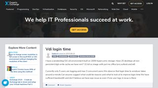 
                            3. [SOLUTION] Vdi login time - Experts Exchange