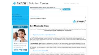 
                            13. SolutionCenter - Commonly Used Metrics in Avero