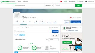 
                            6. Solutioncondo.com Reviews | Glassdoor.ca
